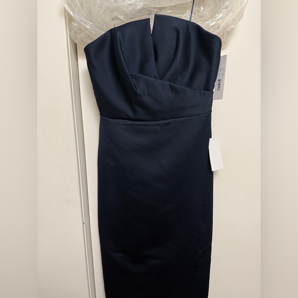 JAYGODFREY Midnight Blue Navy  Strapless Dress Szie 8